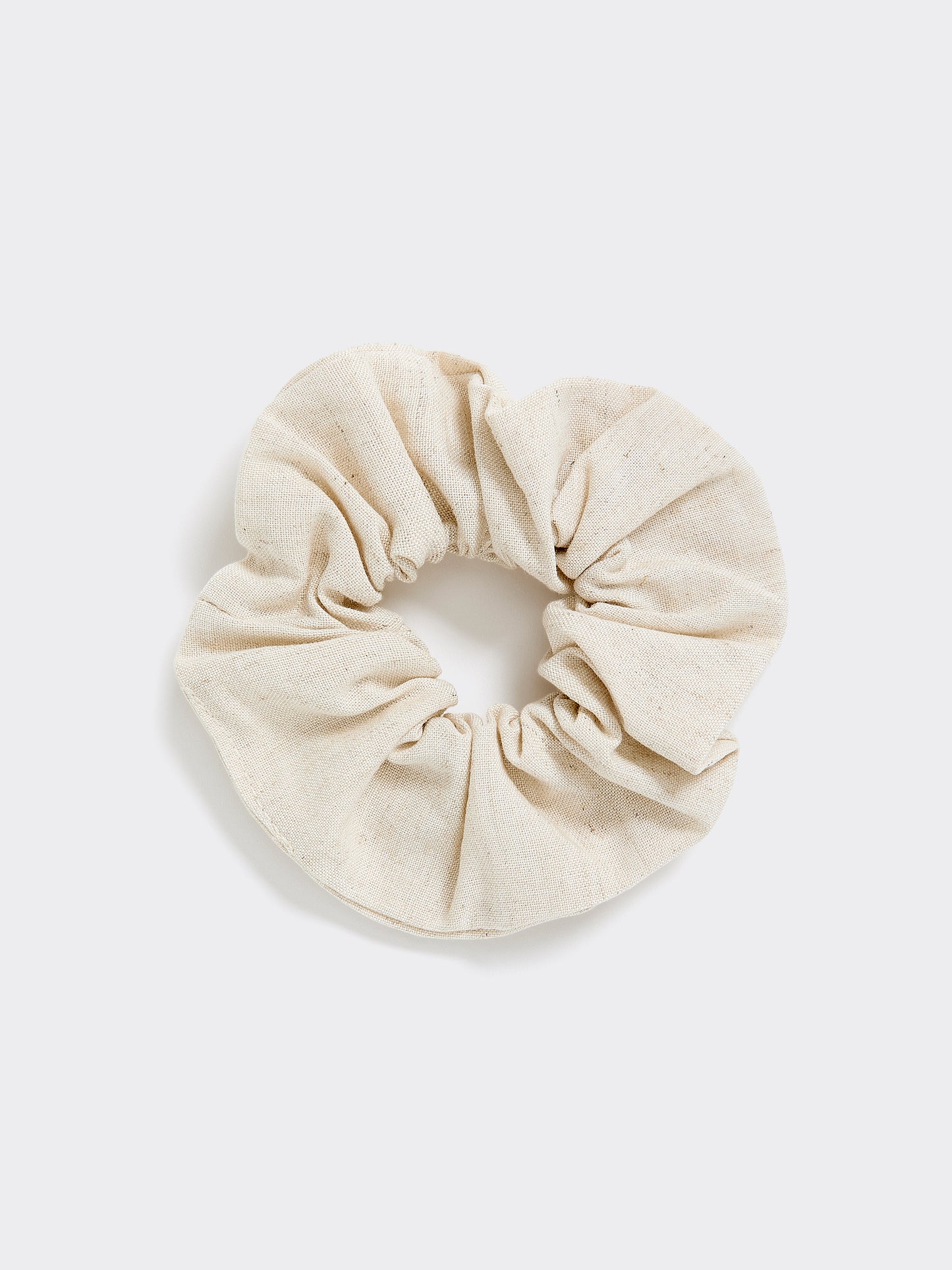 Linen-Blend Scrunchie