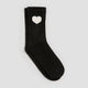 Crew Socks with Heart at Hem