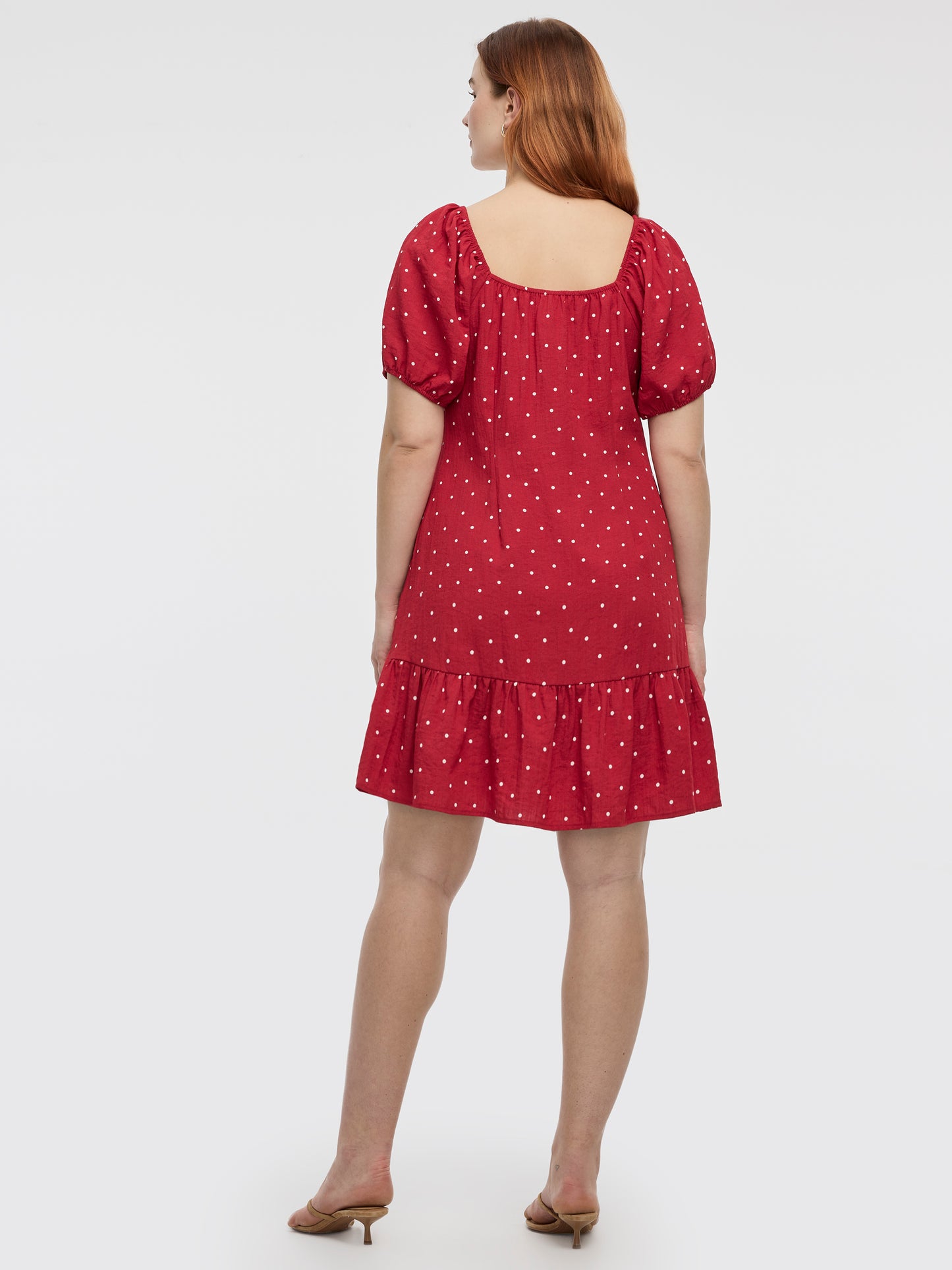 Short-Puffy-Sleeve Dress with Sweetheart Neckline | Regular | Reitmans Short-Puffy-Sleeve Dress with Sweetheart Neckline | Regular | Reitmans