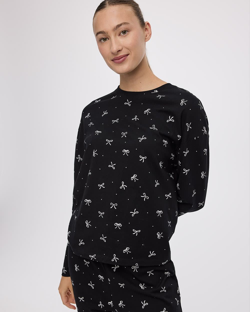 Long-Sleeve Top and Jogger Cotton Pyjama Set