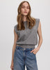 Sleeveless Crew-Neck Sweater Vest