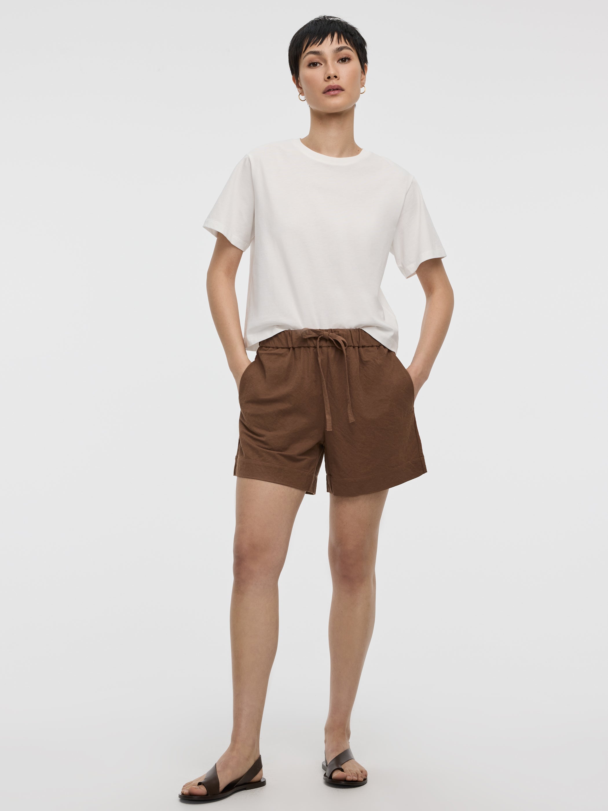 Short à enfiler en tricot 