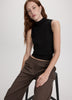 Sleeveless Mock-Neck Sweater