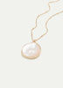 Long Necklace with Mother-of-Pearl Pendant