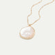 Long Necklace with Mother-of-Pearl Pendant