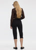 Slim-Leg High-Rise Capri Pants