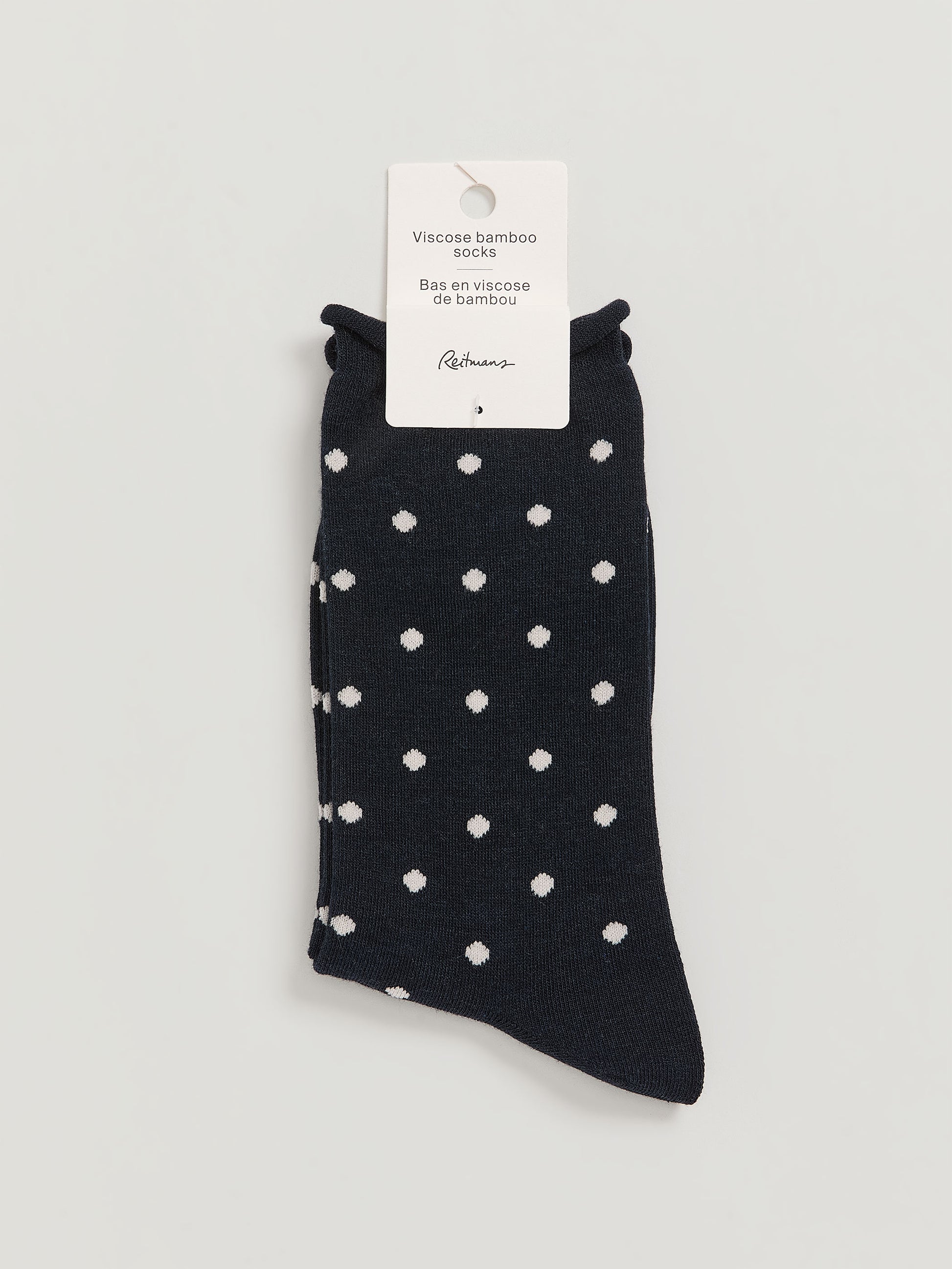 Dotted Bamboo Viscose Crew Socks
