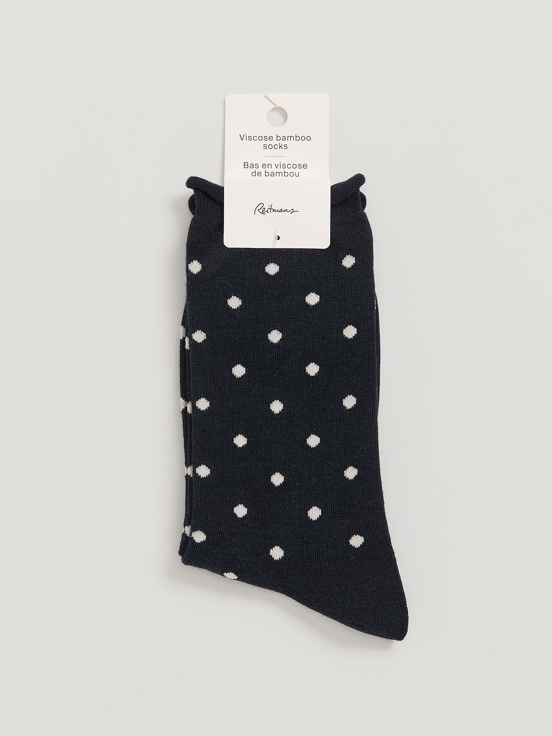 Dotted Bamboo Viscose Crew Socks