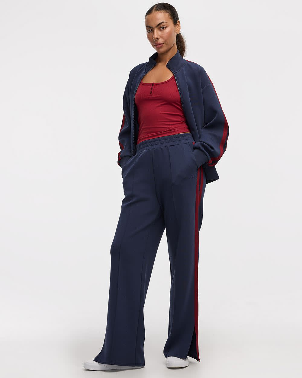 Wide-Leg Tracksuit Pant - Hyba