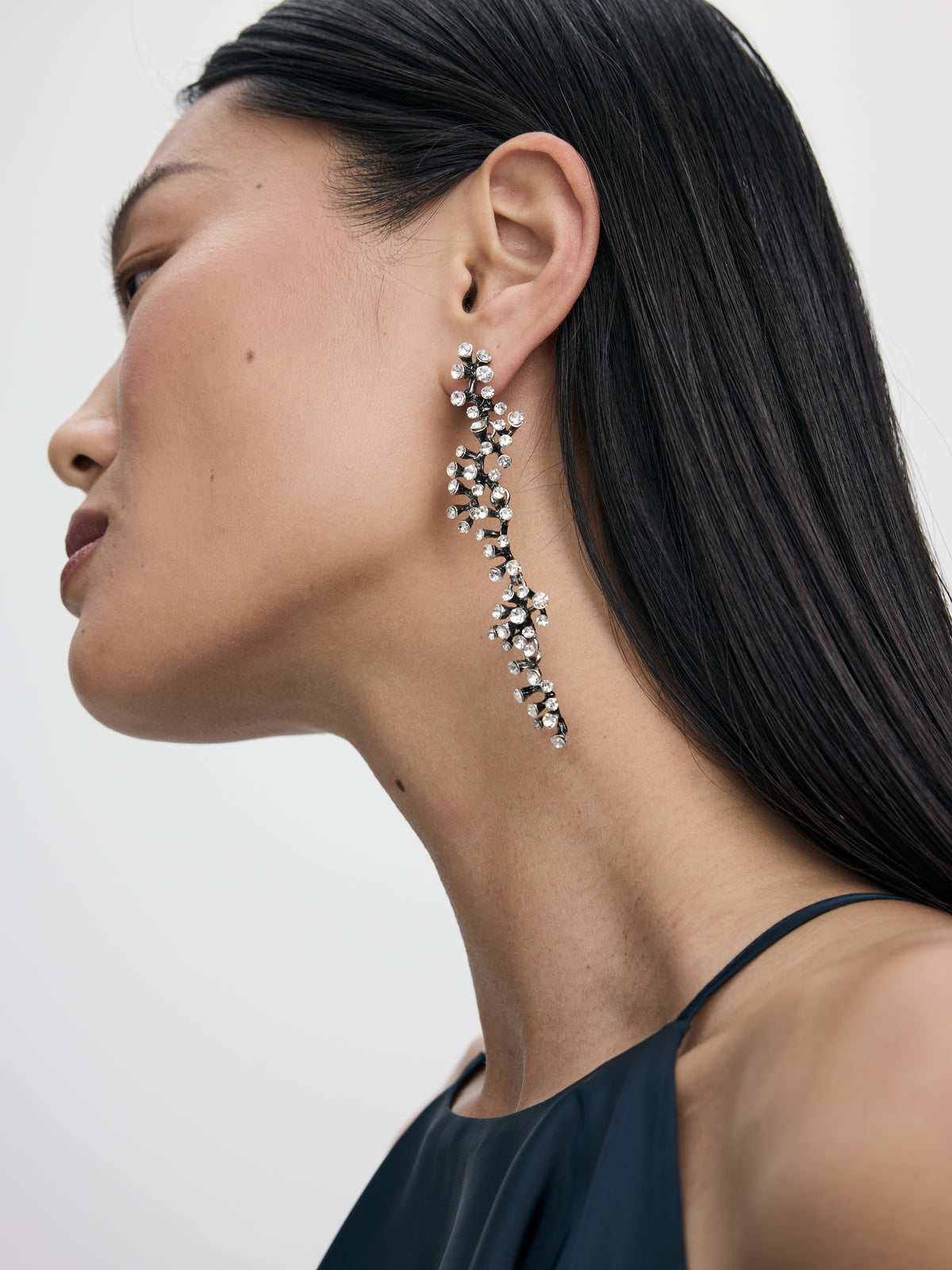 Coral-Effect Pendant Earrings