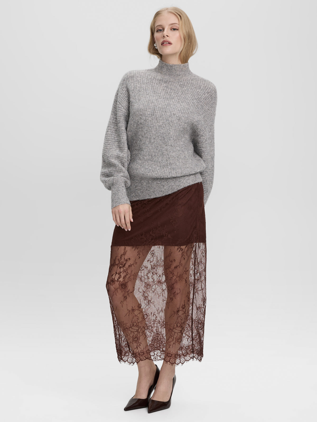 Lace Midi Skirt