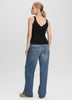 V-Neck Cami with Lace Trim