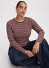 Striped Long-Sleeve Crew-Neck Ribbed T-Shirt - R Essentials