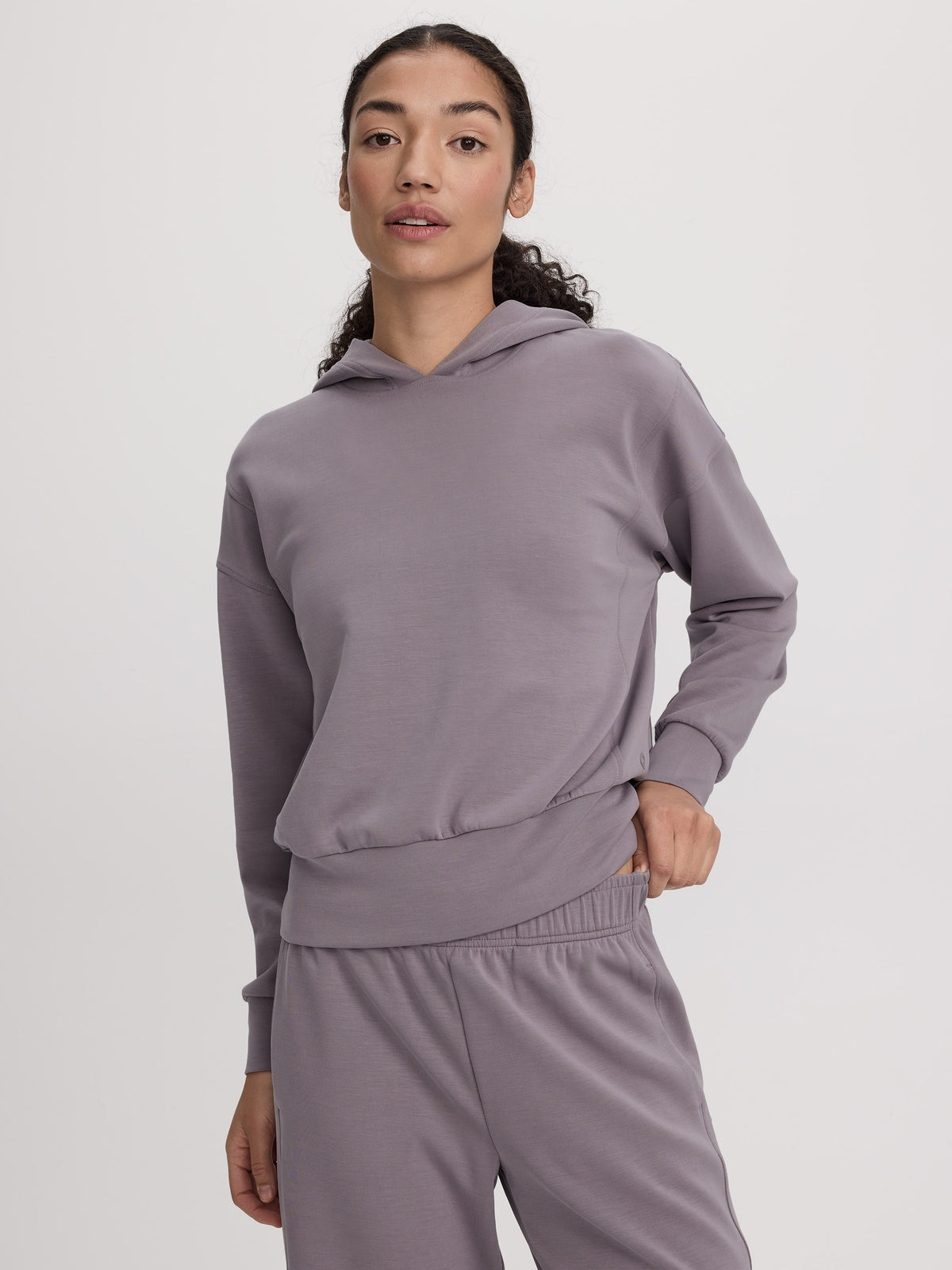 Brushed-Knit Hoodie - HYLUX Hyba