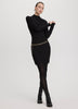 Long-Sleeve Mock-Neck Bodycon Mini Dress