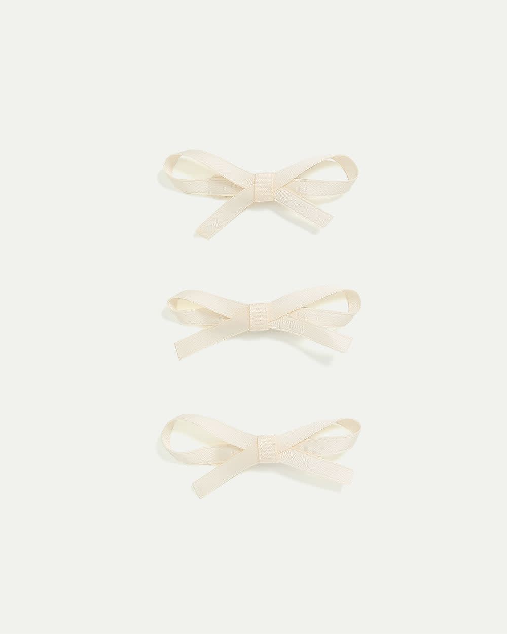 Bow Hair Clips - Set of 3
