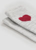 Crew Socks with Heart at Hem