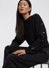 Long-Sleeve Boat-Neck Sweater with Jewelled Details