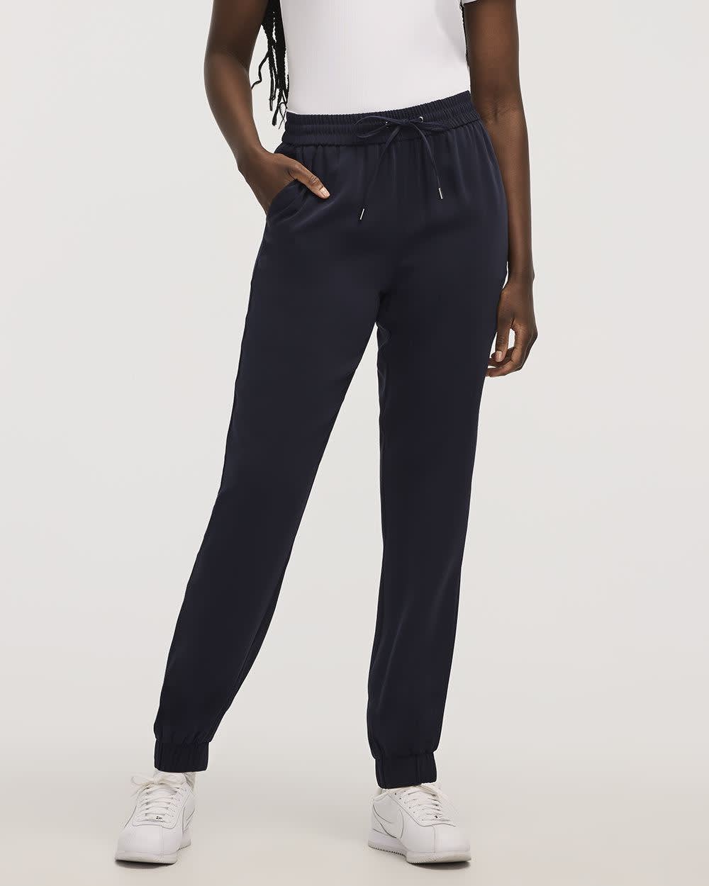Pantalon jogger en sergé