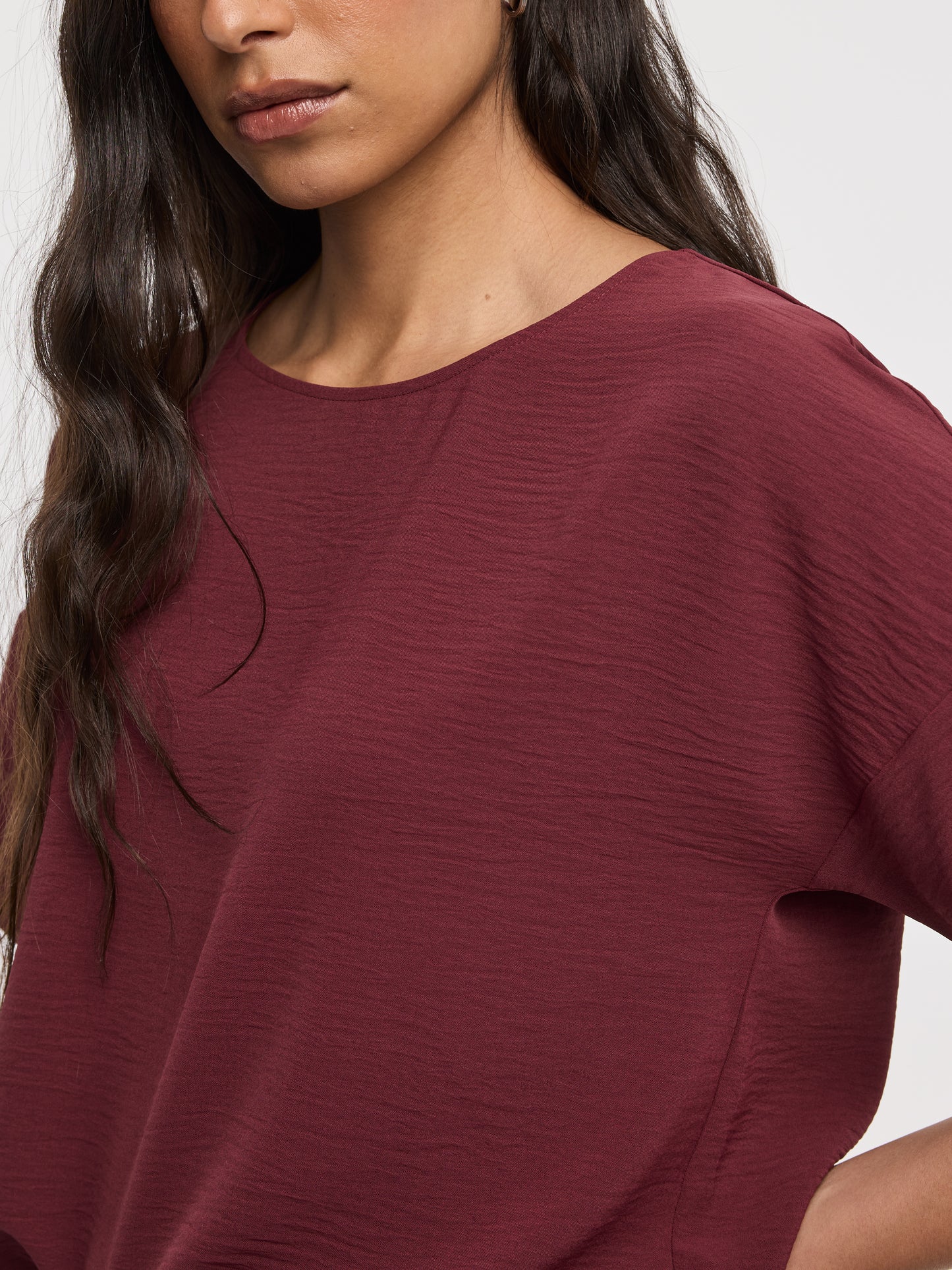 Crew-Neck T-Shirt Blouse