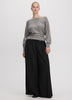 Wide-Leg Mid-Rise Pants with Asymmetrical Waist - The Timeless - Curvy Fit