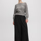Wide-Leg Mid-Rise Pants with Asymmetrical Waist - The Timeless - Curvy Fit