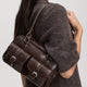 Multi-Pockets Faux-Leather Shoulder Bag