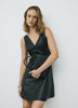 Faux Leather Mini Dress