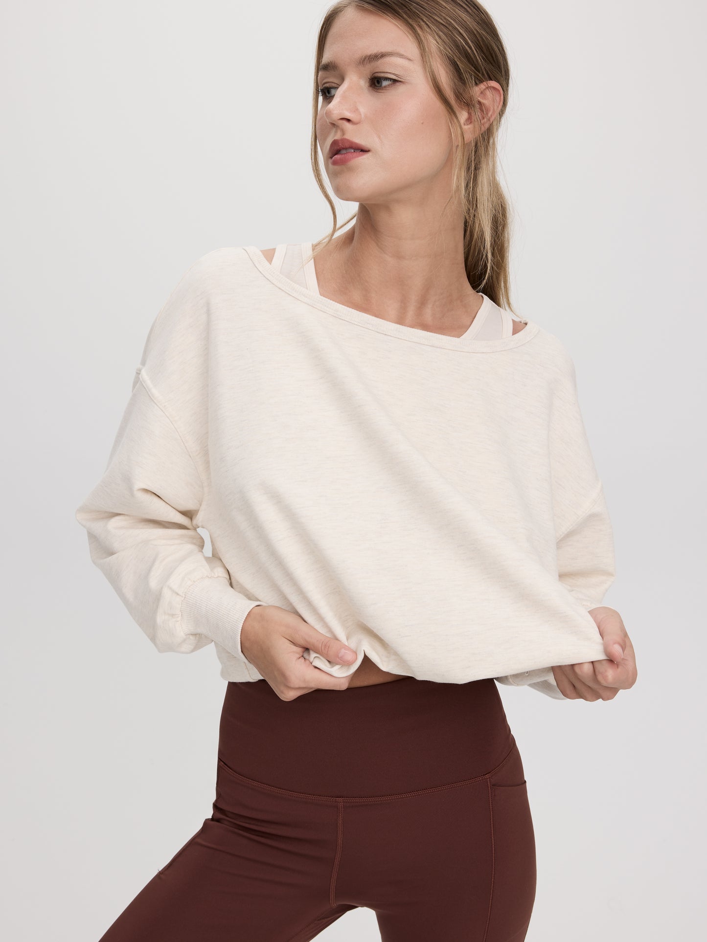 Off-the-Shoulder Long-Sleeve Top - Hyba