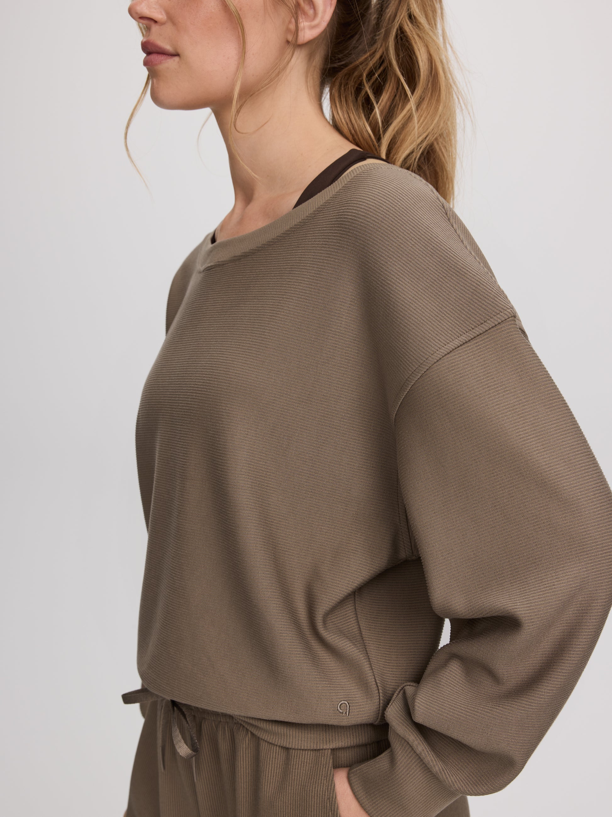 Long-Sleeve Off-the-Shoulder Top