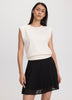 Pleated Chiffon Mini-Skirt