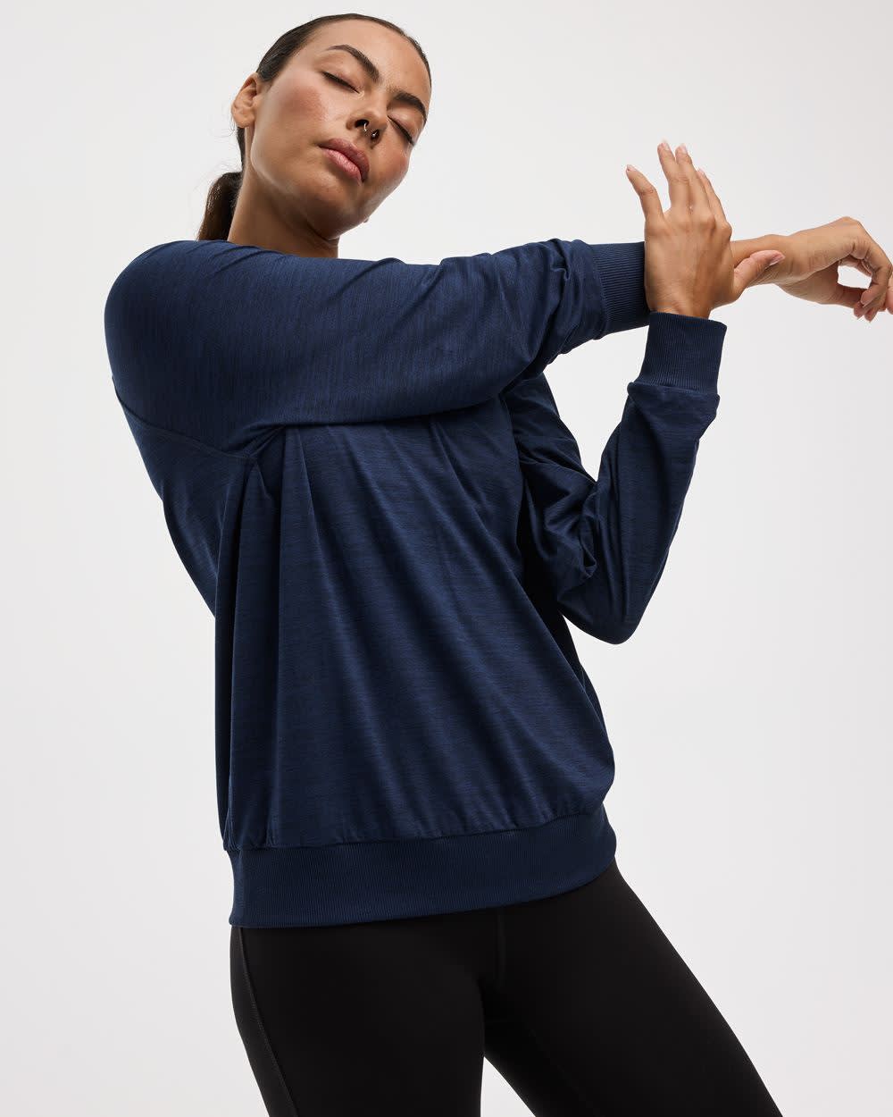 Pull à manches longues et col rond - Dry-Lux (MD) Hyba Essentiels