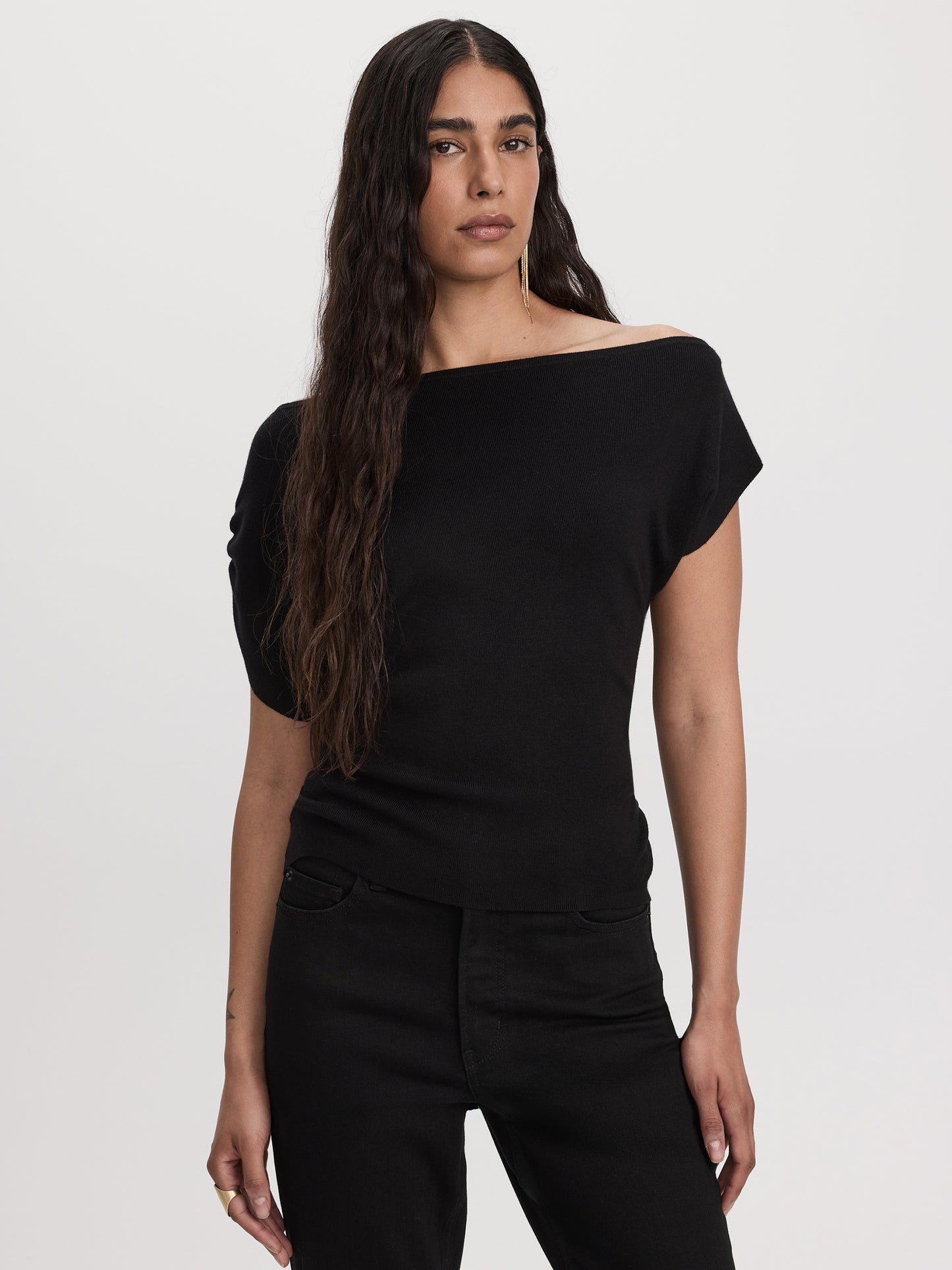 Short-Sleeve Off-the-Shoulder Top