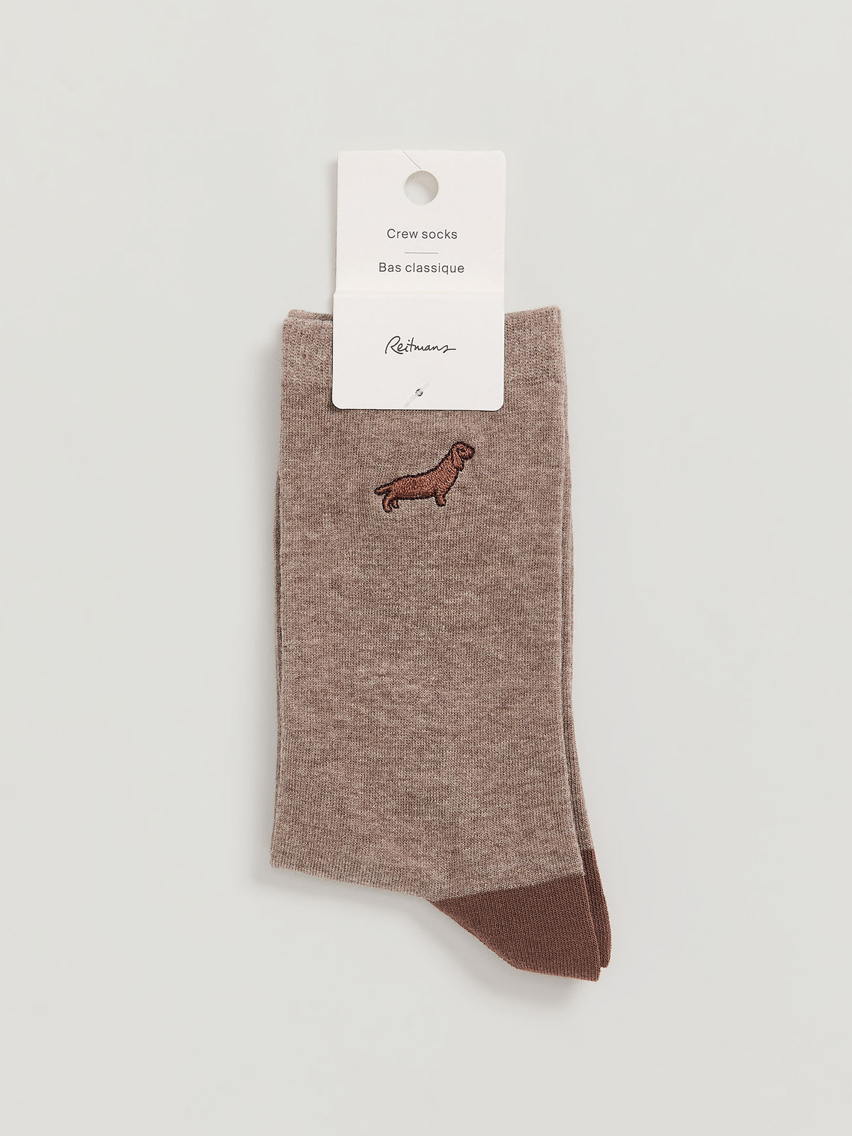 Crew Socks with Dog at Hem