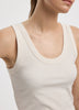 Scoop-Neck Ribbed Tank