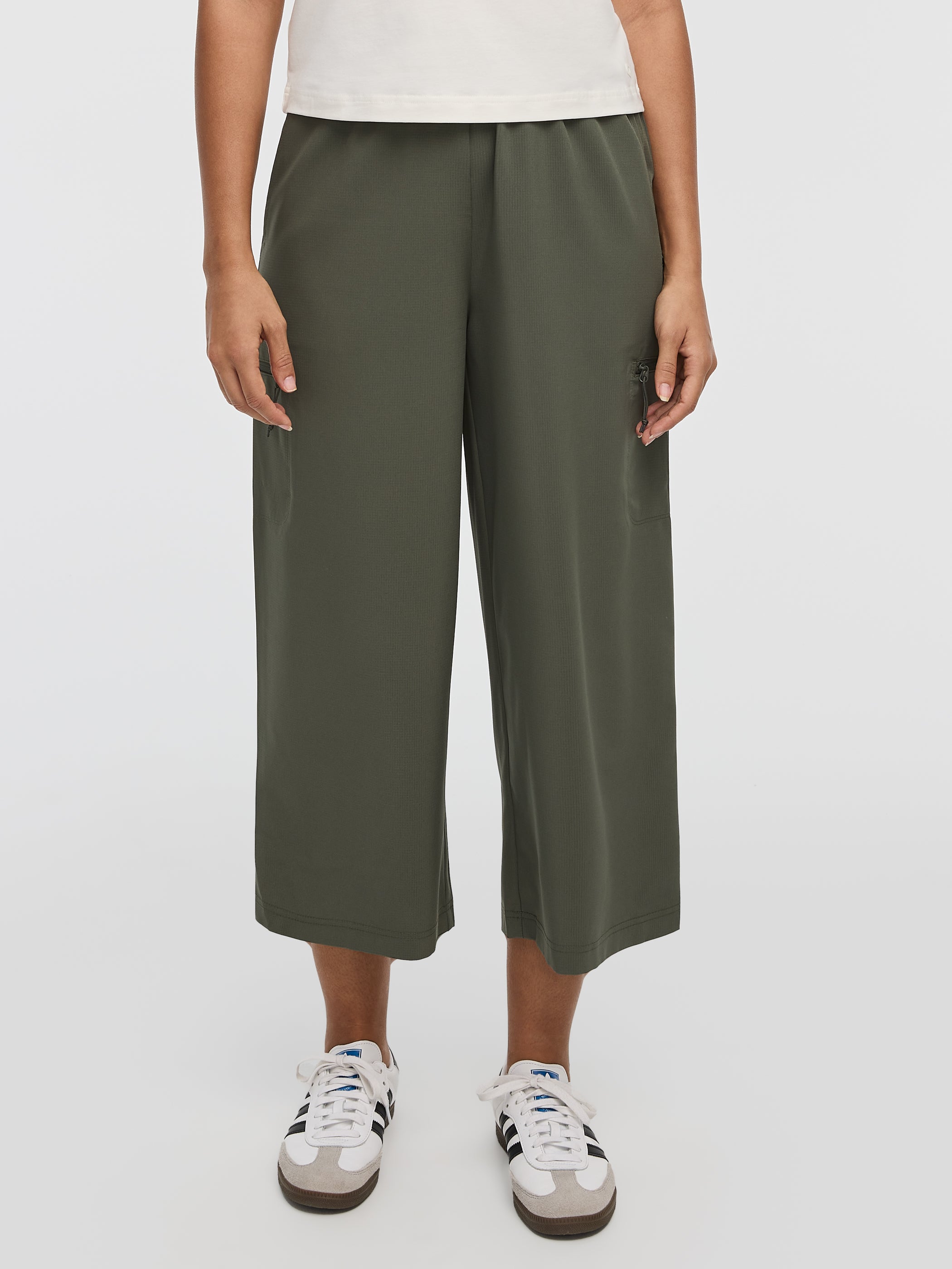 Wide-Leg High-Rise Cropped Pant - Hyba