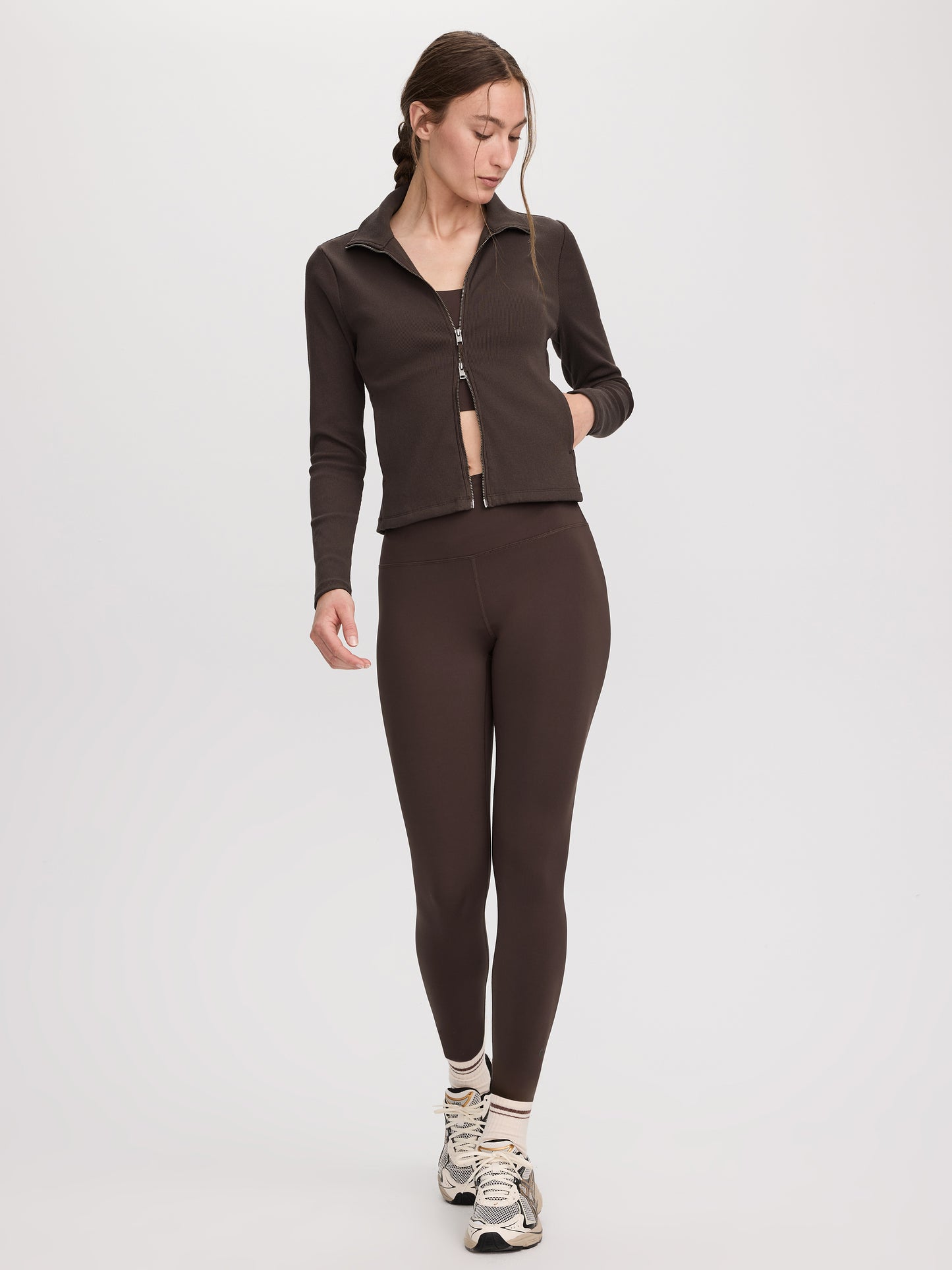 Ribbed Fitted Jacket - Hyba