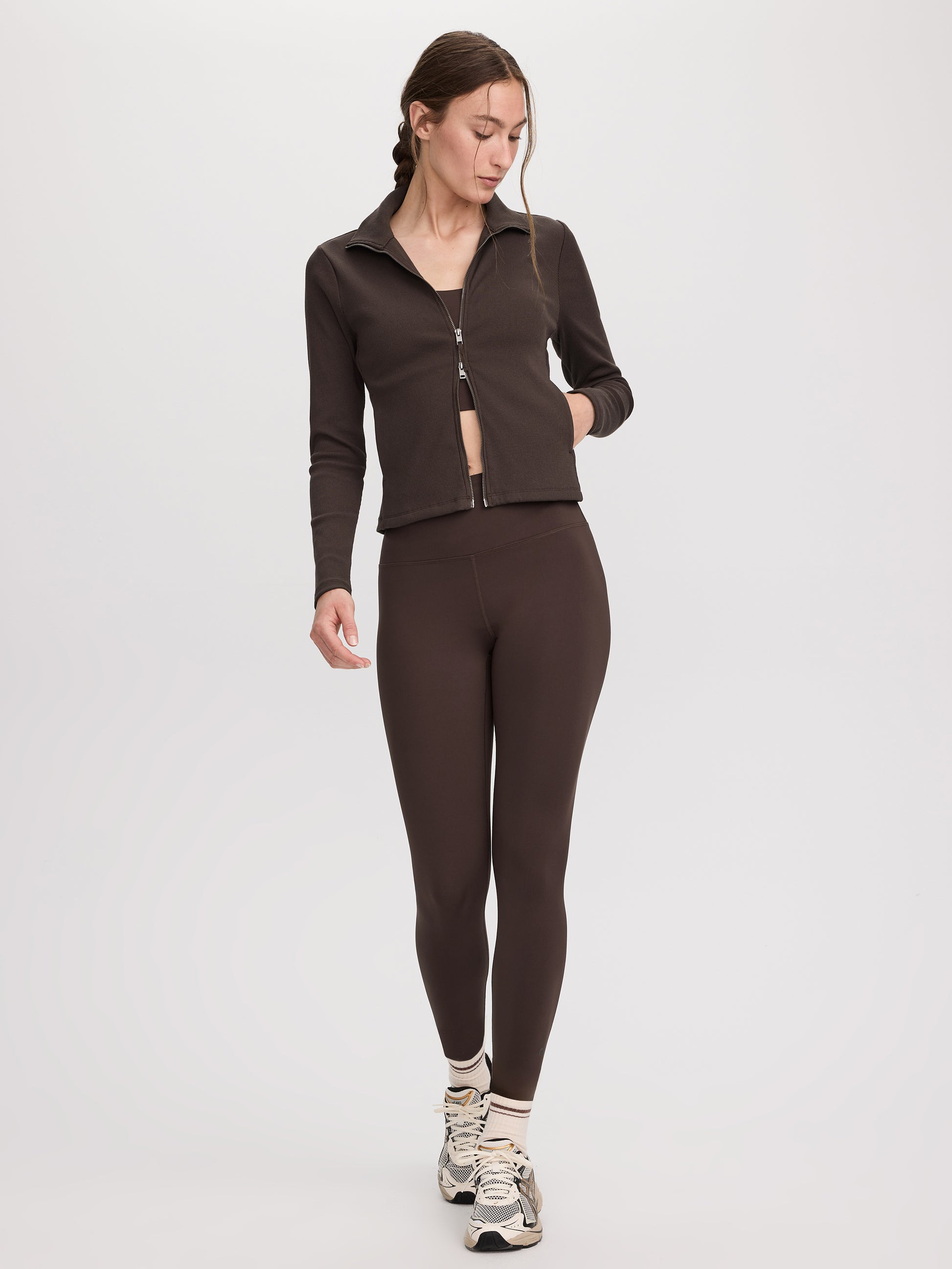 Ribbed Fitted Jacket - Hyba