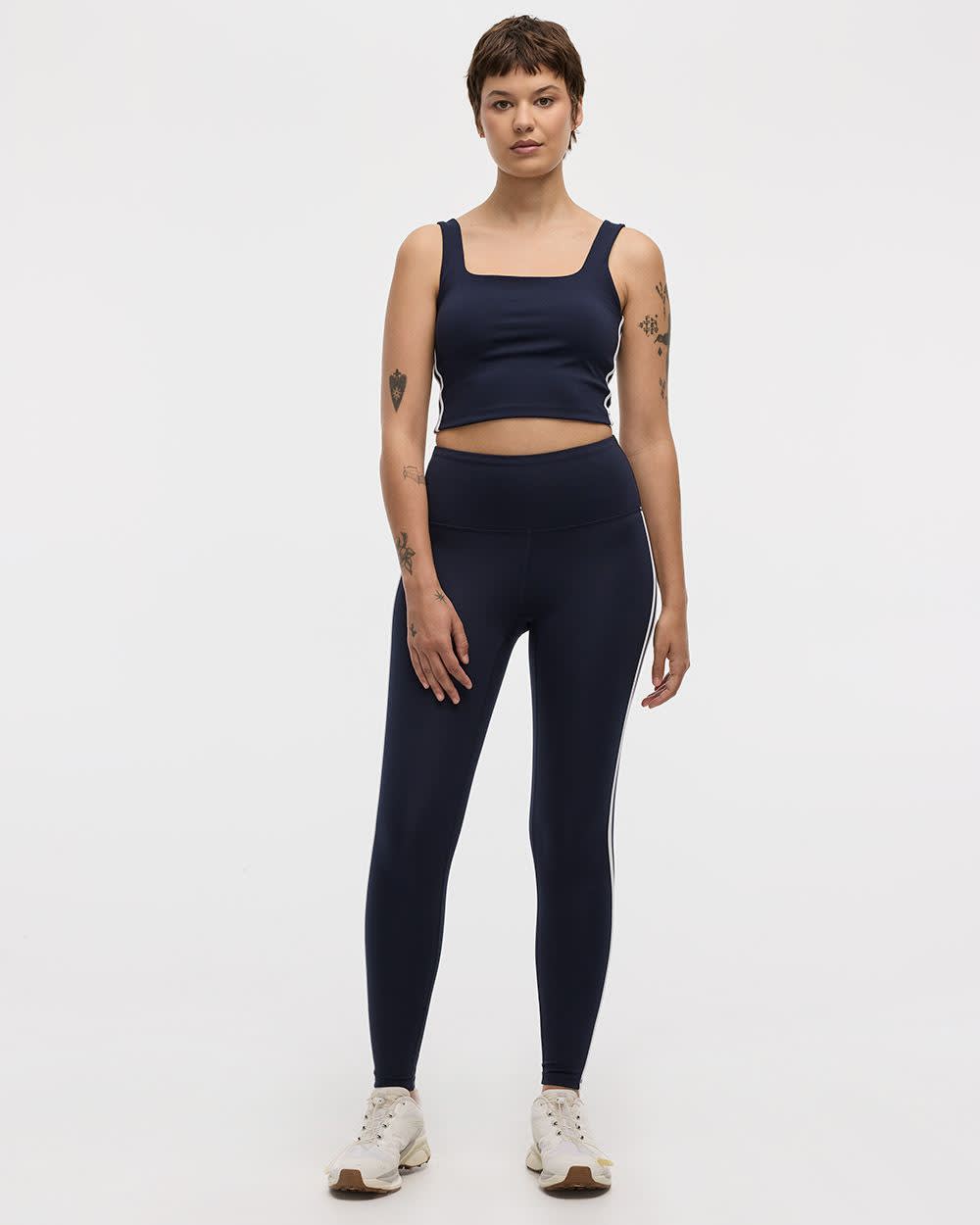High-Rise Pulse Legging with Contrast Stitches