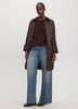 Quilted Jacket with Corduroy Collar