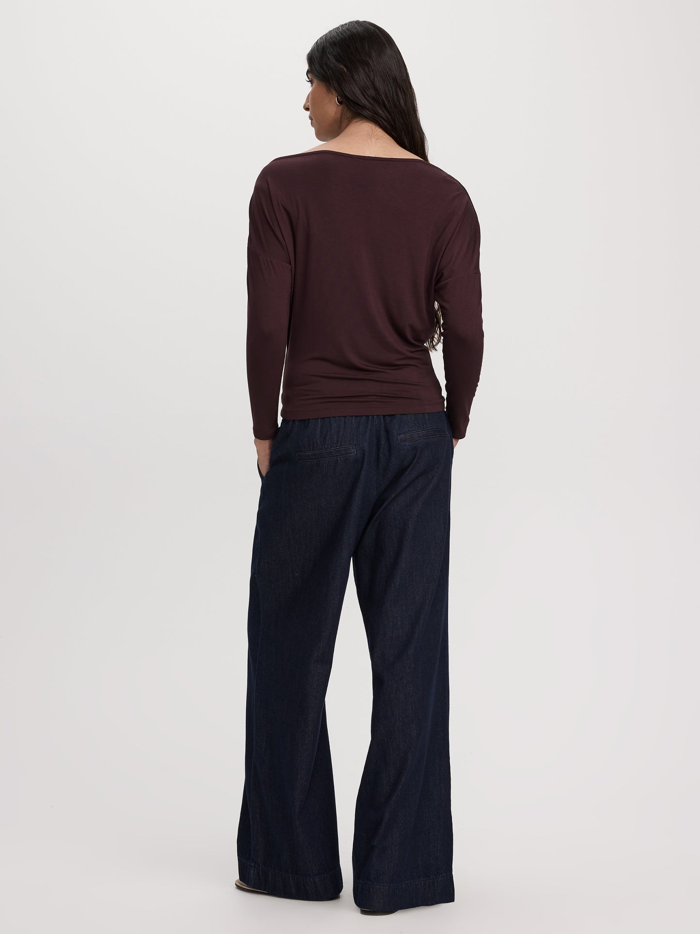 Long-Sleeve Off-the-Shoulder Top