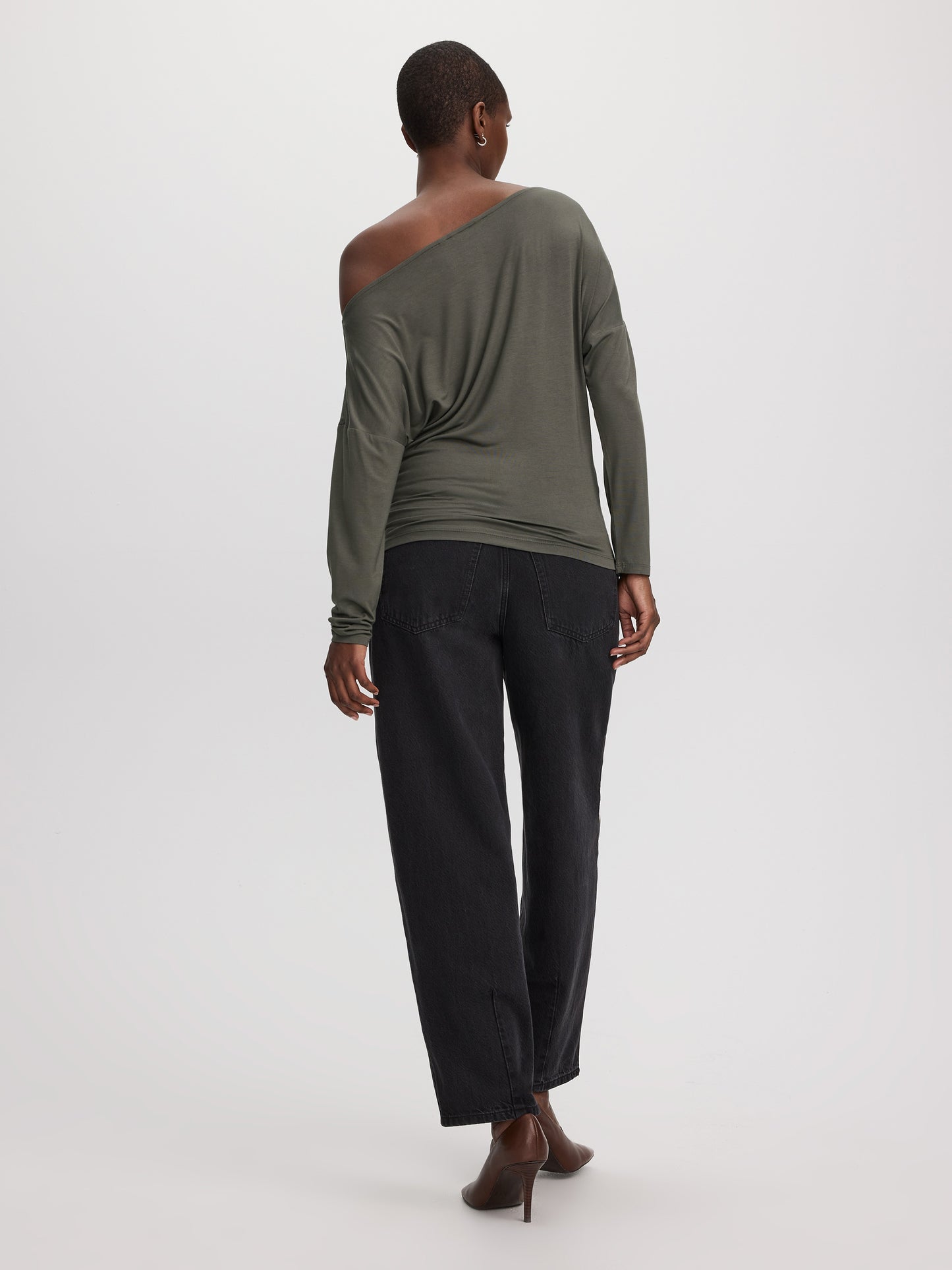 Long-Sleeve Off-the-Shoulder Top