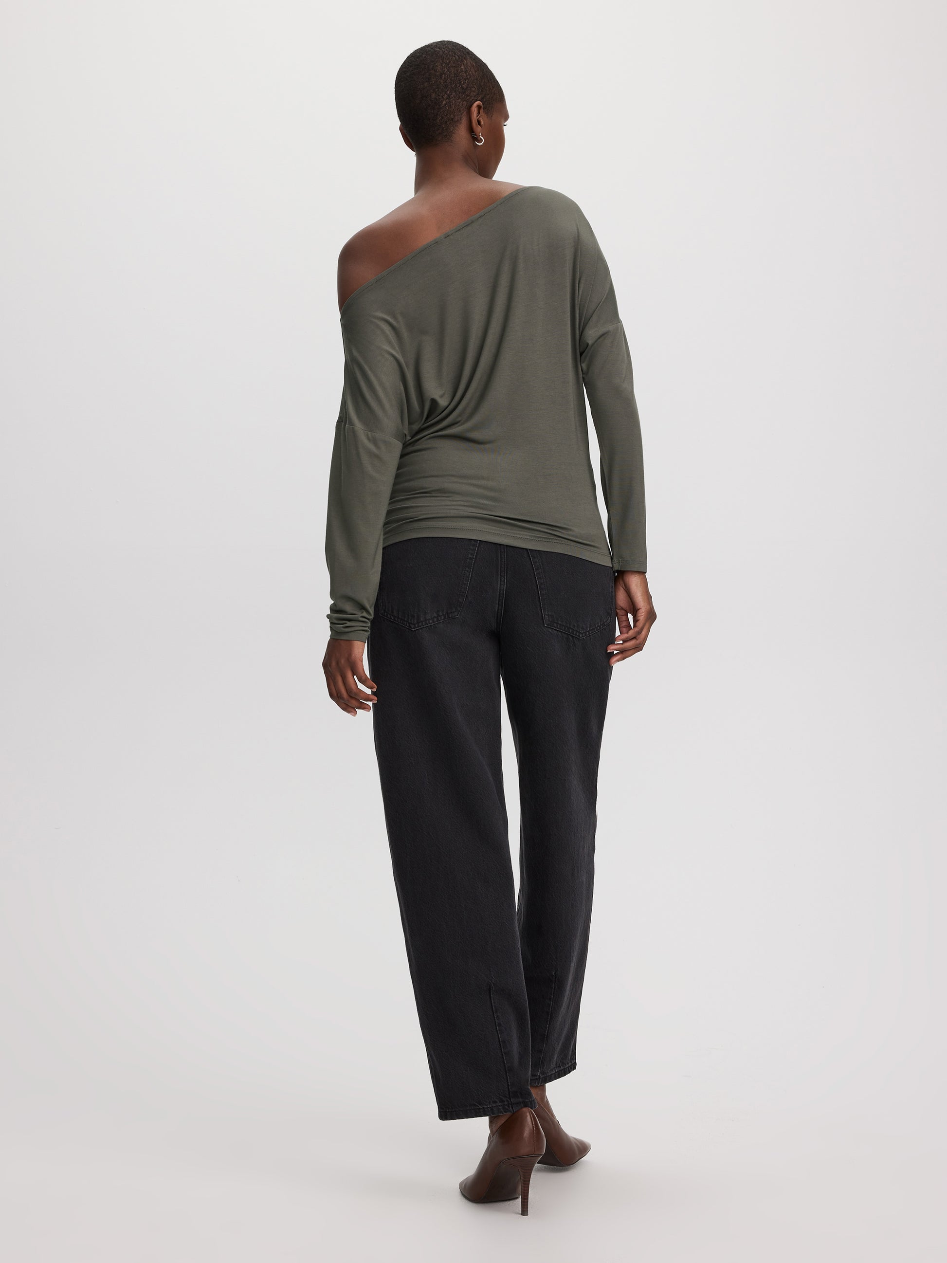 Long-Sleeve Off-the-Shoulder Top