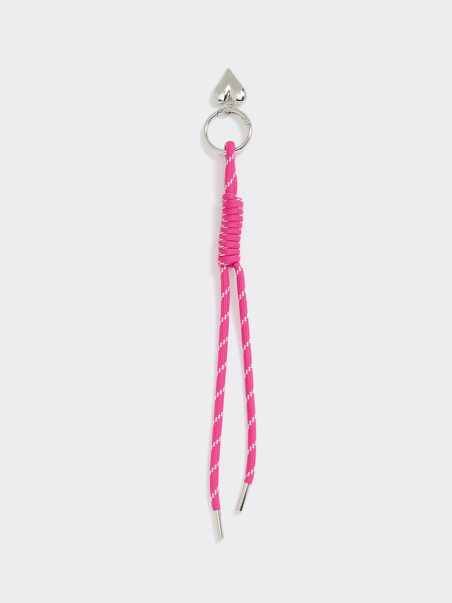 Cord Bag Charm with Heart