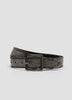 Faux Leather Belt with Rhinestones