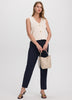 Slim-Leg High-Rise Ankle Pant