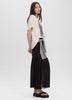 Pleated-Chiffon Maxi Skirt