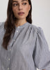 Blouse rayée à manches 3/4 
