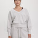 Long-Sleeve V-Neck French Terry Sweatshirt - Hyba