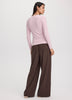 Long-Sleeve Crew-Neck Ribbed T-Shirt - R Essentials
